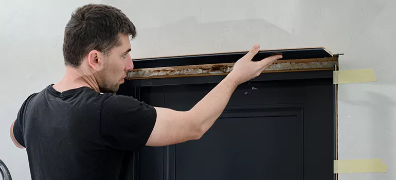 Wood Door Hole Repair in Union City, CA