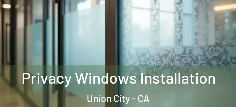  Privacy Windows Installation Union City - CA