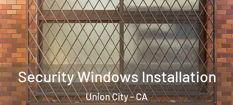  Security Windows Installation Union City - CA
